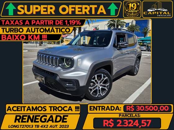 JEEP RENEGADE 1.3 T270 TURBO FLEX LONGITUDE AT6 JEEP RENEGADE 1.3 T270 TURBO FLEX LONGITUDE AT6